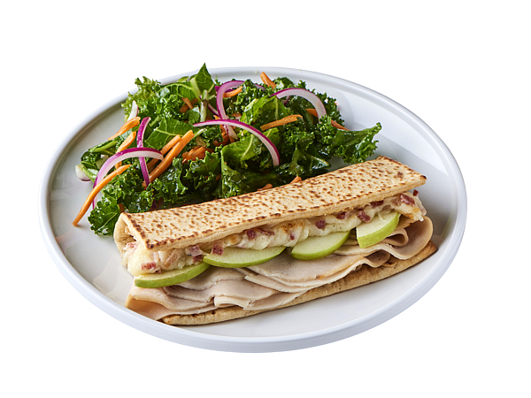 turkey melt with salad